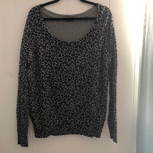 Animal print sweater